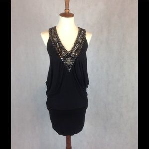 Little Black Dress - Bodycon V-Neck